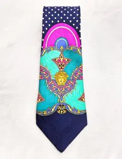GianniVersaceネクタイ　3本セット【美品】 美品】GIANNIVERSACE ジャンニベルサーチ ネクタイ ストライプ 紺