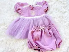 コトリ　ラプンツェル　セットアップ　ブルマ　80cm バースデイ　プリンセス