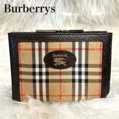 Burberrys バーバリーズ がま口 財布 ノバチェック
