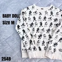 BABY DOLL ベビードール ミッキーマウス柄 トレーナー M 2548