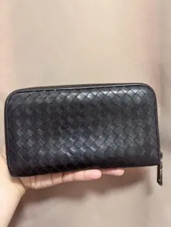 BOTTEGA VENETAブラックレザー長財布
