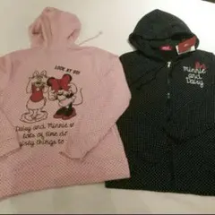 新品❤目隠しミニーのパーカー　★ピンクМ★のサムネイル