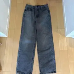 GU ストレートデニム ダークグレー S