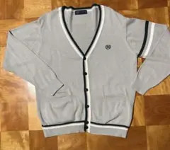 CONOMi コットン 綿 学生 制服 カーディガン グレー Vネック 数回使用
