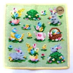 【新品未使用】フェイラー　ハッピーイースター　ハンカチのサムネイル