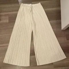 ZARA KIDS アイボリー プリーツロングパンツ 152cmのサムネイル