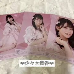 ＝LOVE 佐々木舞香 生写真 ピンキー衣装 コンプ①