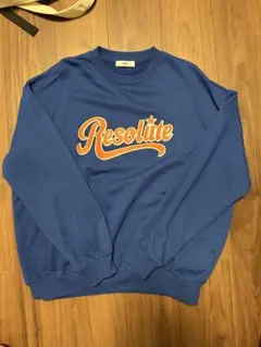 Resolute ロゴ入り スウェット 青