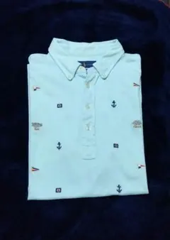 Ralph Lauren Knit Oxford ポロシャツ 水色 Mのサムネイル