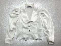 値下げ✴︎ZARA 白ブラウス　シャツ　ホワイト　シフォン
