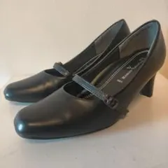 【しまむら】Romeo Valentino ストラップパンプス 23cmブラックのサムネイル