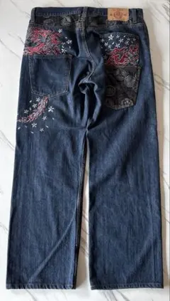 OOs Enyceバギーデニムグラフィッ ク刺繍 - メルカリ
