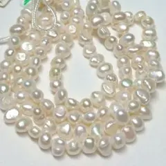 淡水パール 　バロック　1本売り　約6.5mm 39cm