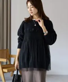sakishimatokyo チュールドッキングプルオーバー/ニットのサムネイル