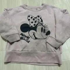 ミニーマウス プリント トレーナー