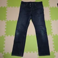 s*u様 ダークブルー ストレートレッグ デニム 32インチ
