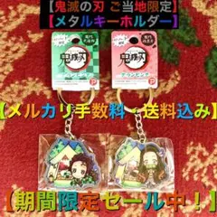 鬼滅の刃 炭治郎&禰豆子 ご当地限定 メタルキーホルダー【グランピング】