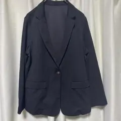 しまむら　黒　ジャケット　3L　ソフト