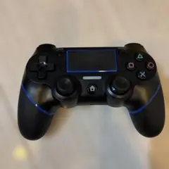 中古　PS4対応 ワイヤレスコントローラー 互換品 ブラック（ケーブルなし）
