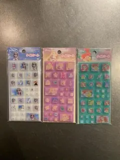 国内正規品　ディズニー タイルシール 3枚セット アリエル ラプンツェル エルサ