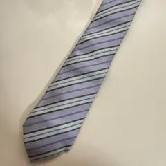 【送料込】COMME CA ISM ネクタイ ストライプ 紫
