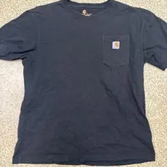 Carhartt ブラックTシャツ ポケット付き