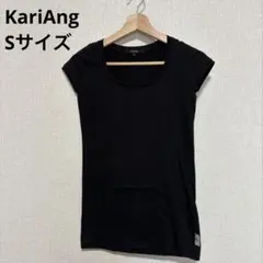 KariAng 黒Tシャツ レディース　Sサイズのサムネイル