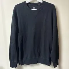 UNIQLO クルーネック スウェット ブラック Mサイズ
