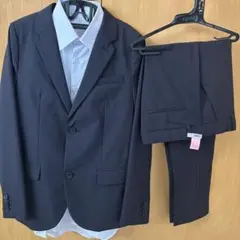ZARAキッズスーツネイビー フォーマルスーツ シャツ付き150