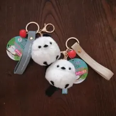 バラ売り可♥ふくふくシマエナガ ぬいぐるみストラップキーホルダー 2個セット