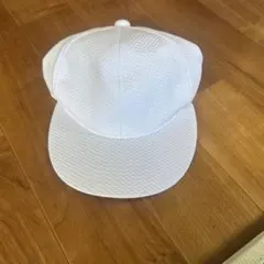 ホワイト 野球帽 M ポリエステル