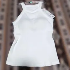 UNIQLO ホルターネックブラタンクトップ ホワイト Sのサムネイル