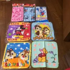 ミニタオル ハンカチ　ディズニー　７枚セット