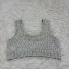 LOWRYS FARMラメニットビスチェ