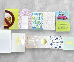 バースデーカードセット 10枚 海外メッセージカード　おしゃれ　まとめ売り