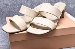 グレースコンチネンタル ベアクロスサンダル 38 新品 送料無料 グレースコンチネンタル　ジュエルサンダル　ベージュ⁄23.5-24.0