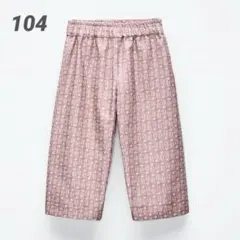 ZARA 　プリント柄パンツ　花柄　4歳　104㎝ ZARA KIDS　綿100のサムネイル