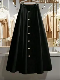 SHEIN ブラック フレアスカート JP-3XL