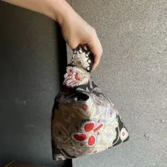 和装用バッグ 華やかな織り柄