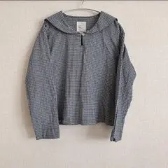 【ehka sopo】ギンガムチェック長袖シャツ