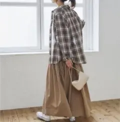 coca チェック柄シアーシャツ　新品タグ付きのサムネイル