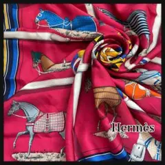 HERMES エルメス カレ90 スカーフ コンパスモチーフ - メルカリ