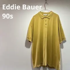 90s Eddie Bauer ポロシャツ XL マスタード