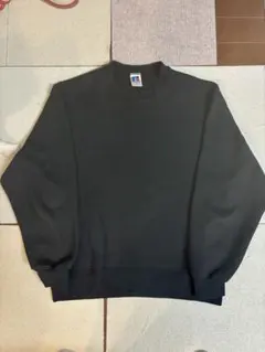 RUSSELL ATHLETIC ブラック スウェット 無地　アメリカ製