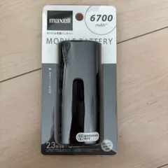maxell モバイルバッテリー 6700mAh MPC-C6700PBK
