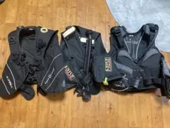 bcd ダイビング3点セット ショップ様レンタル用でいかがですか？ジャンク品