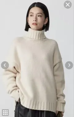 スローン　ニット　セーター　カシミヤ混 ベージュ　大きいサイズ4　XL 旬のふく