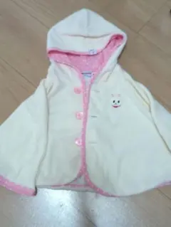 ミキハウス フード付き ベビーポンチョ