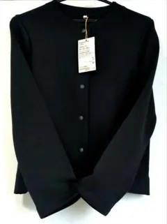 【未使用】無印良品　スウェットカーデガン　黒　М