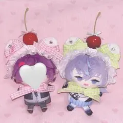 にじぱぺ にじぱぺっと ぬい服 ヘッドドレス さくらんぼ 猫耳 猫 黄緑